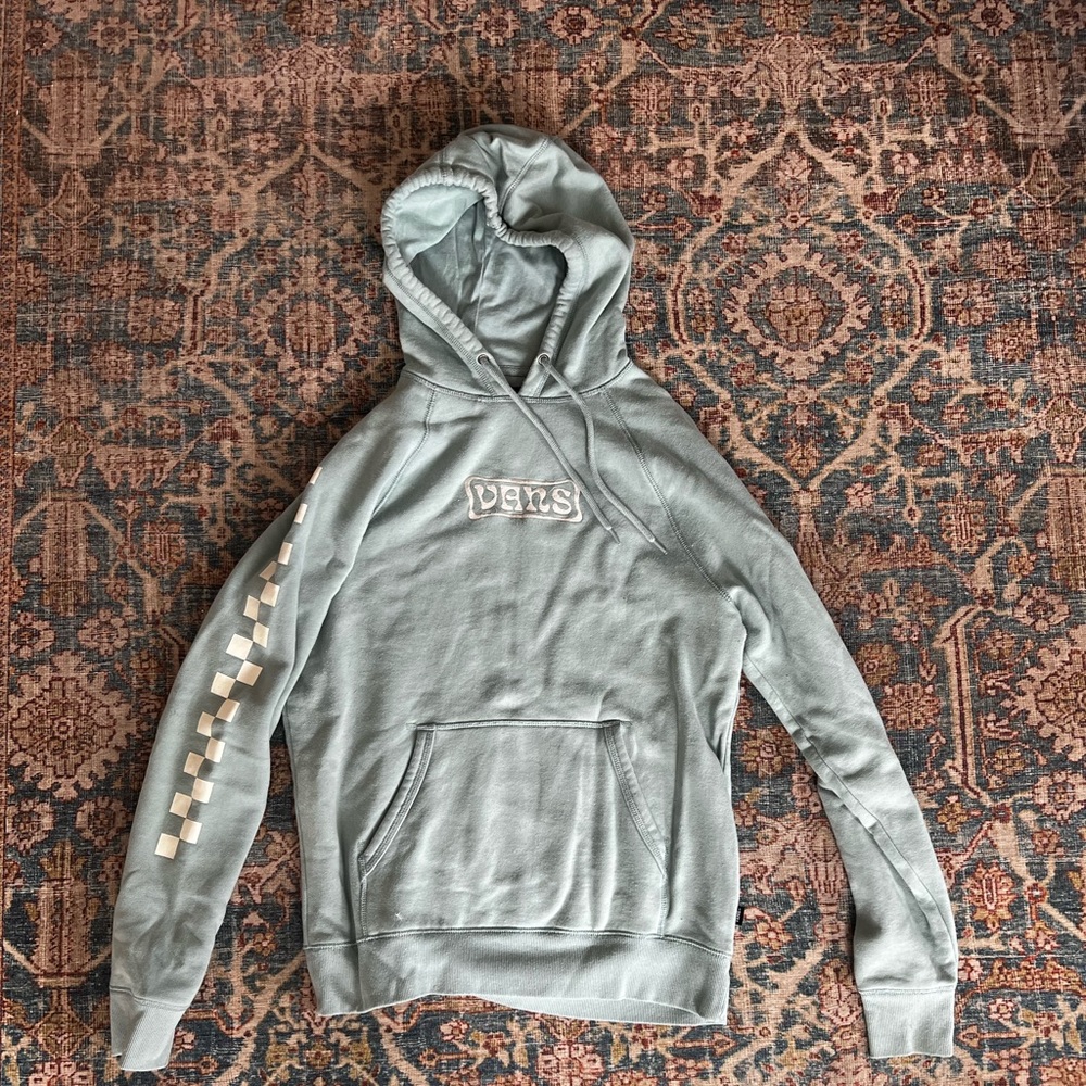 vans sea foam hoodie